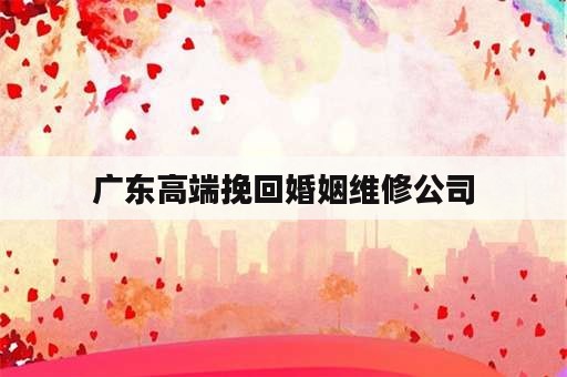 广东高端挽回婚姻维修公司